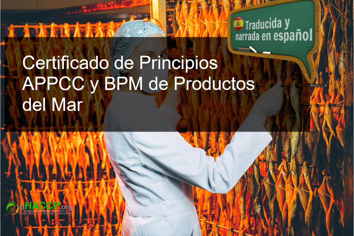 Certificado de Principios APPCC y BPM de Productos del Mar