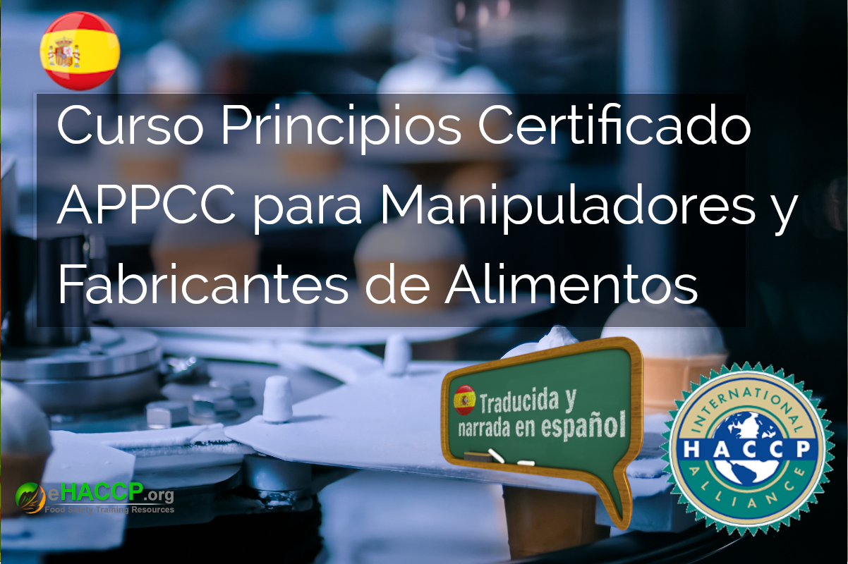 Curso Certificado APPCC para Manipuladores y Fabricantes de Alimentos