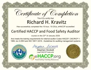 HACCP Auditor and HACCP certification bundle