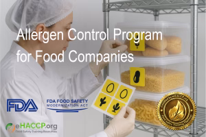 Allergen Control Program Course FSMA