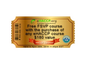 Free FSVP course with the purchase of any eHACCP course